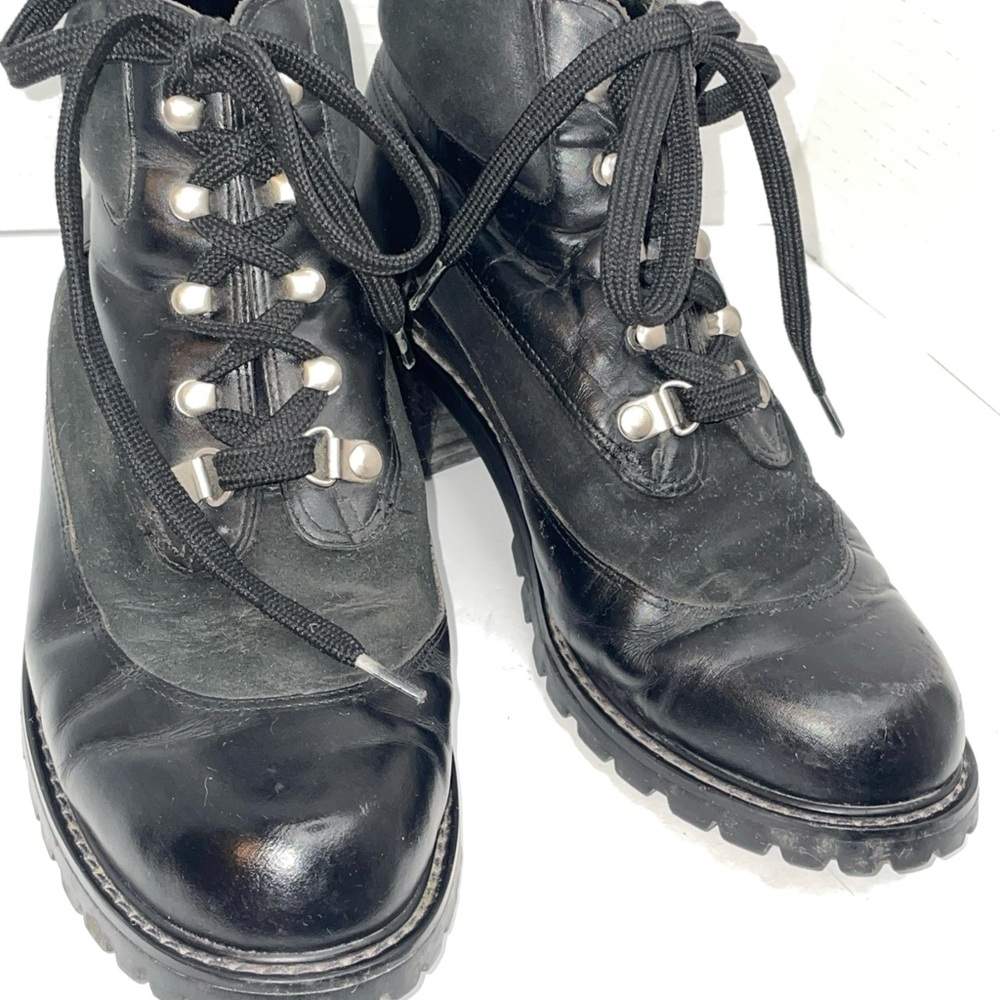 Sporto Black Combat Boots with Sturdy Sole